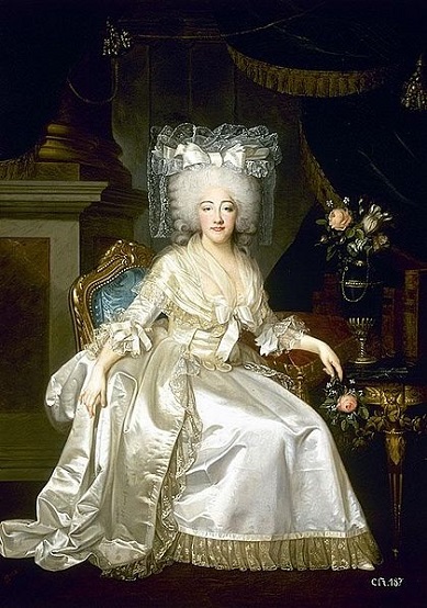 Marie-Josephine-Louise de Savoi Comtesse de Provence  1786 by Joseph Boze 1745-1826 Private Collection
